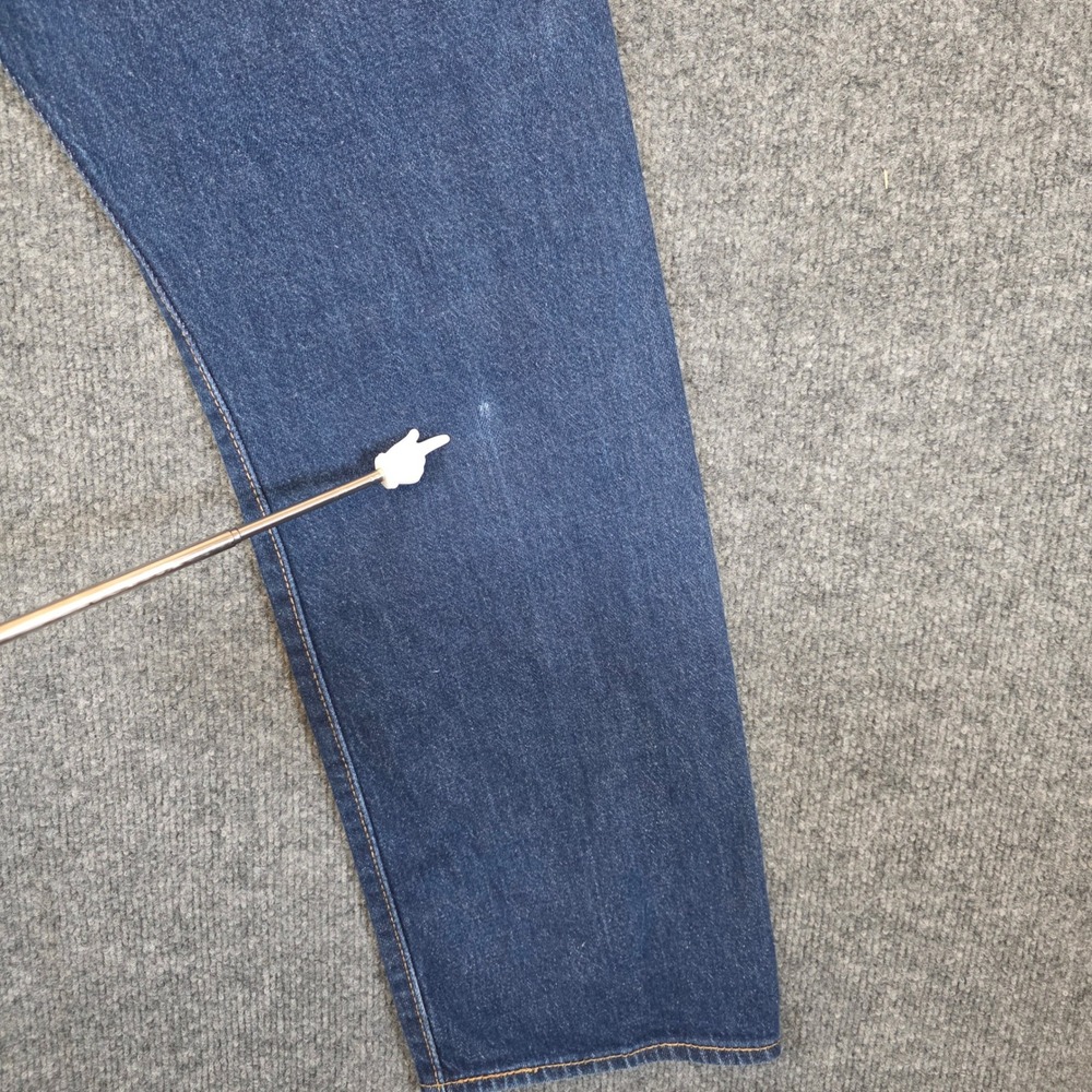 Levis 501 Original Fit Jeans Mens 34x30 Blue Denim Button Fly Straight Leg Dad - Picture 13 of 13